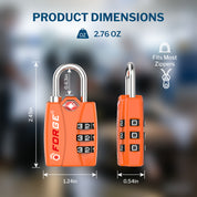 Candados para equipaje aprobados por la TSA: combinación de 3 dígitos, indicador de alerta abierta