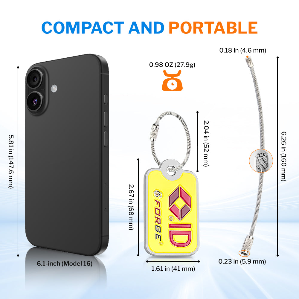 Battery-Free Luggage Scale | Shake-to-Power Portable - Forge Quality