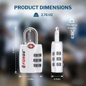 Candados para equipaje aprobados por la TSA: combinación de 3 dígitos, indicador de alerta abierta