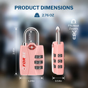 Candados para equipaje aprobados por la TSA: combinación de 3 dígitos, indicador de alerta abierta