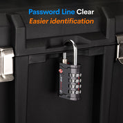Heavy Duty TSA Approved  Lock for Tool Box and Case with TSA006 Key Cylinder, Model Giant, Grey 2 Lock