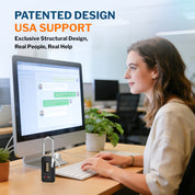 Combination Lock for Locker, 4-Digit Padlock with Code for Gym, School, Home & Work, Shackle Height: 2.52 in, 1-Pack, Model CL-42 Black