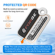 Forge TSID Lost and Found Travel Tag - Black Big 2 Pack