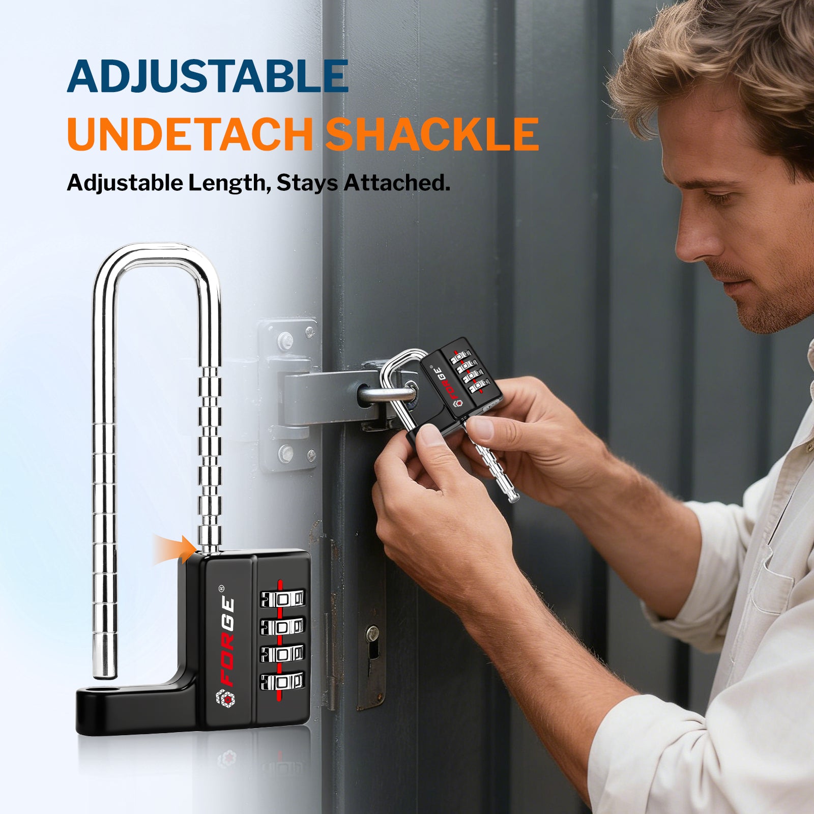 Cabinet LockCombination PadlockStainless Steel Gym Locker Lock Code Long Adjustable Shackle for Outdoor School Gym Sports lockers Fences balck 1 pack