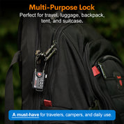 TSA Approved Cable Luggage Lock with Easy-to-Read Dials, Black 1 Lock