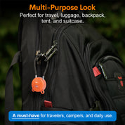 TSA Approved Luggage Locks, Ultra-Secure Dimple Key Travel Locks,TSA006 Key Cylinder, Orange 2 Locks, Model Koala