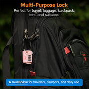 Forge TSA Approved Cable Luggage Lock, 3-Digit Flexible & Steel Wire (Pink, 2-Pack)
