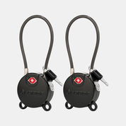 TSA Approved Luggage Locks, Ultra-Secure Dimple Key Travel Locks,TSA006 Key, Black 6 Locks