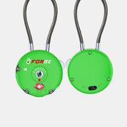 TSA Approved Round-Shaped Luggage Lock: Combination, Easy to Set, Use, Green 2 Locks