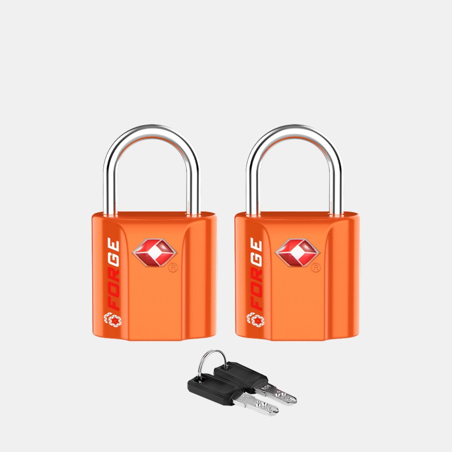Orange TSA006 Dimple Key Locks (2-Pack) | Secure Travel – Forge Life LLC