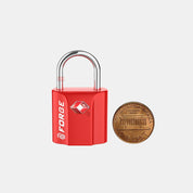 TSA Approved Dimple Key Luggage Lock - TSA006 Key, Ultra-Secure Small Size Lock. Red 4 Locks