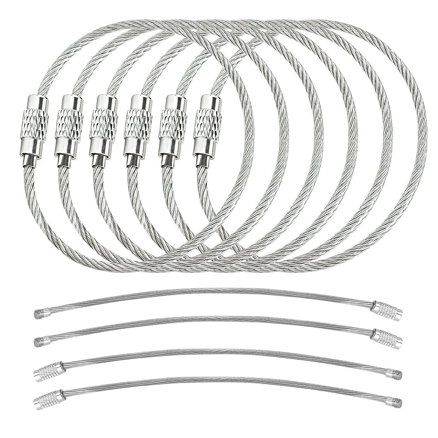 TSID Cable Loop 2mm (2-Pack) | Rustproof Screw Connector - Forge Quality