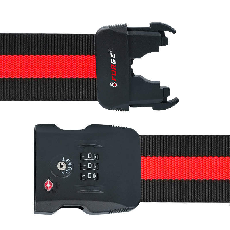 Forge Heavy-Duty Luggage Strap – Adjustable & Secure, With TSA Lock