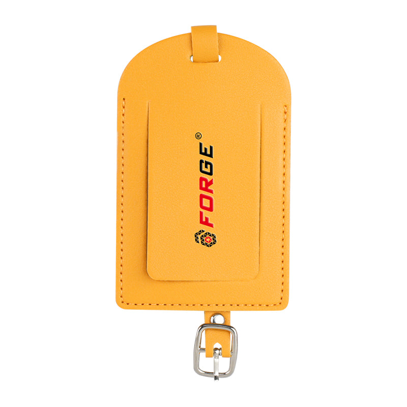 Forge Luggage Tag – Lightweight & Vibrant Travel ID. Yellow.