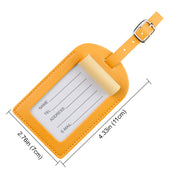 Forge Luggage Tag – Lightweight & Vibrant Travel ID. Yellow.