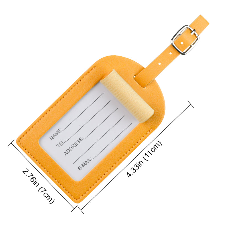 Forge Luggage Tag – Lightweight & Vibrant Travel ID. Yellow.
