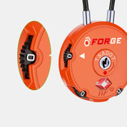 TSA Approved Round-Shaped Luggage Lock: Combination, Easy to Set, Use. Orange 2 Locks