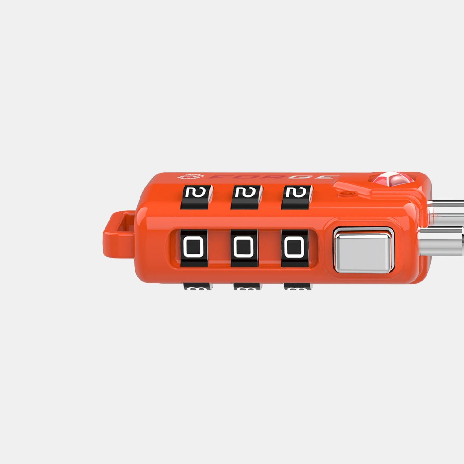TSA Approved Cable Luggage Lock with Easy-to-Read Dials, Orange 4 Locks