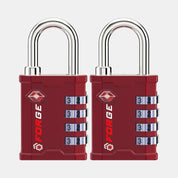 Forge Heavy Duty TSA Approved Lock for Toolbox and Case with TSA006 Key, Red 2 Locks. Pre-Owned, Great Condition. Lifetime Warranty Included.