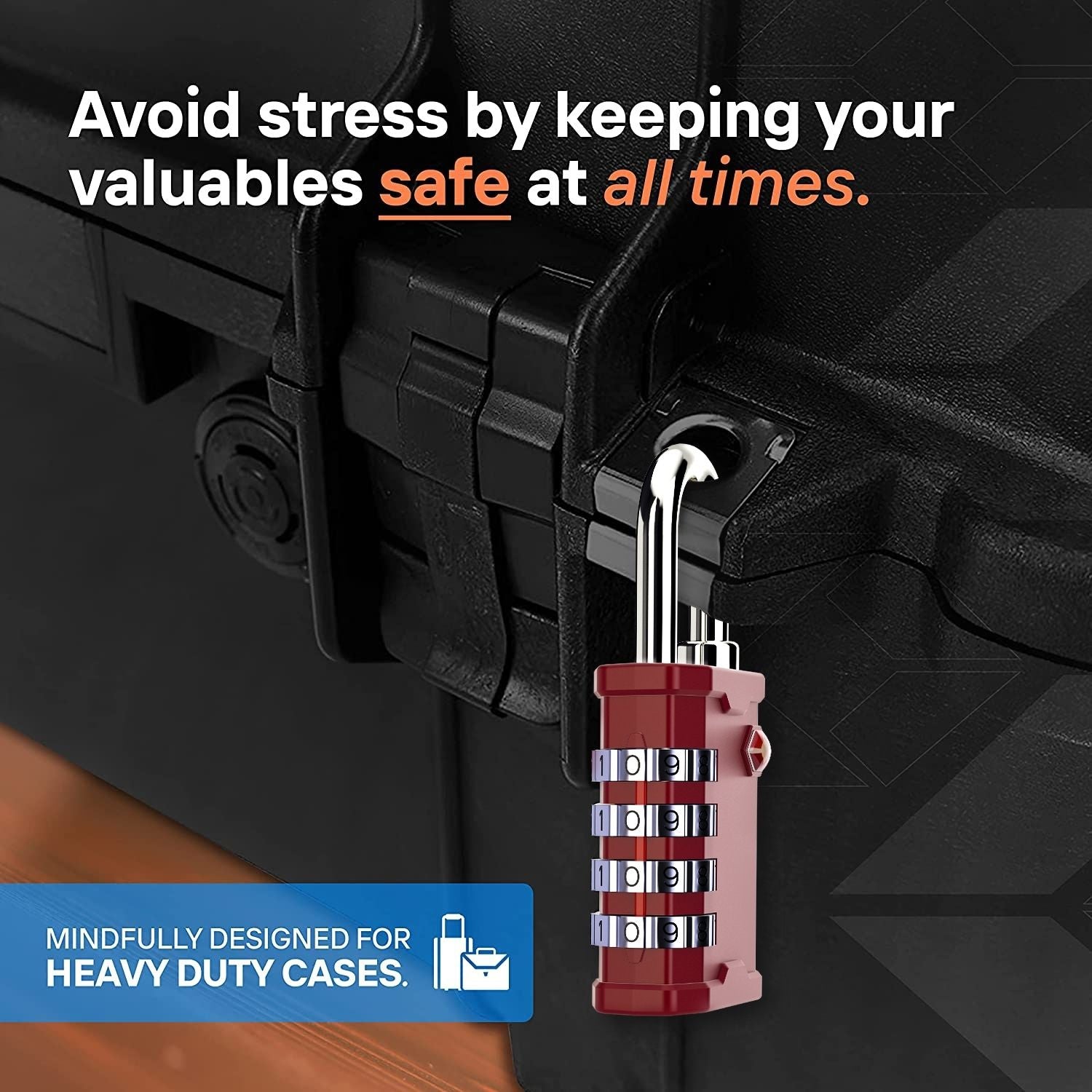 Forge Heavy Duty TSA Approved Lock for Toolbox and Case with TSA006 Ke ...