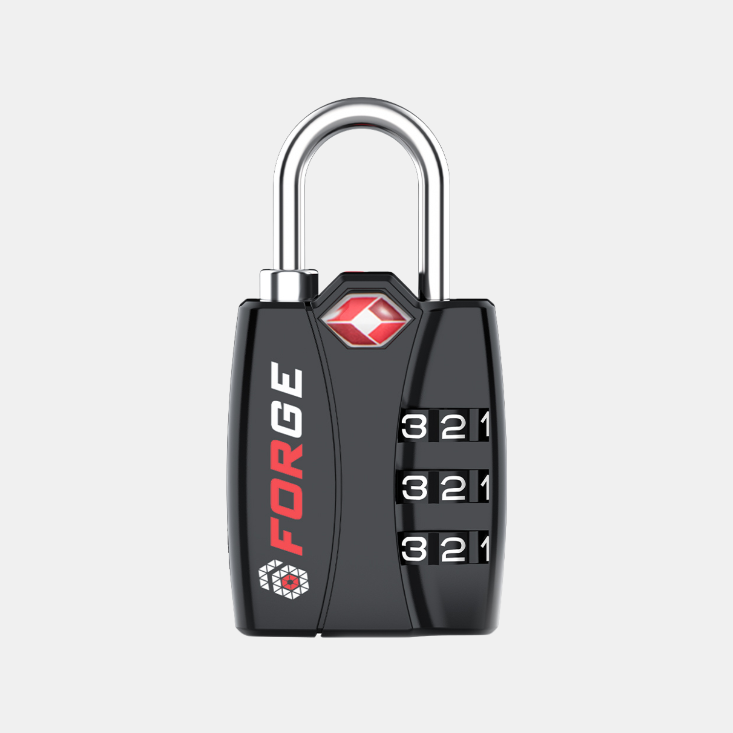 TSA-Approved Luggage Locks: 3-Digit Combination, Open Alert Indicator, Black 4 Locks