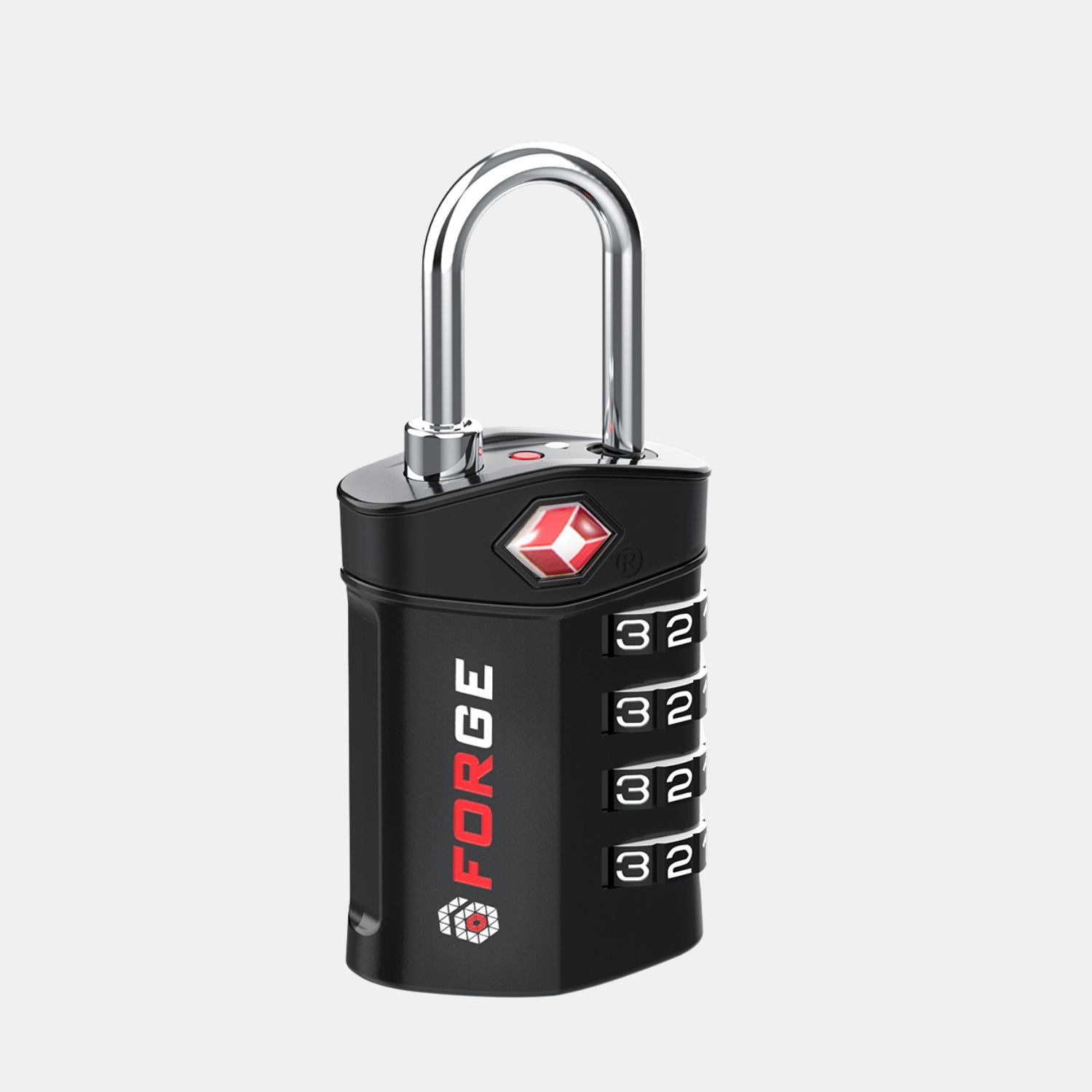 TSA Approved 4-Digit Combination Locks for Luggage and Suitcases. Open Alert, Alloy Body. Black 4 Locks