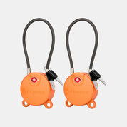 TSA Approved Luggage Locks, Ultra-Secure Dimple Key Travel Locks,TSA006 Key, Orange 2 Locks