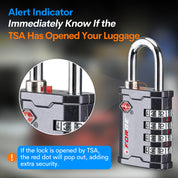 Heavy Duty TSA Approved  Lock for Tool Box and Case with TSA006 Key Cylinder, Model Giant, Grey 1 Lock.