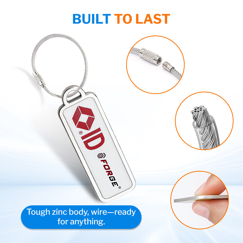 Forge TSID Travel Tag - White Small 2 Pack