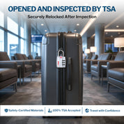 Candados para equipaje aprobados por la TSA: combinación de 3 dígitos, indicador de alerta abierta