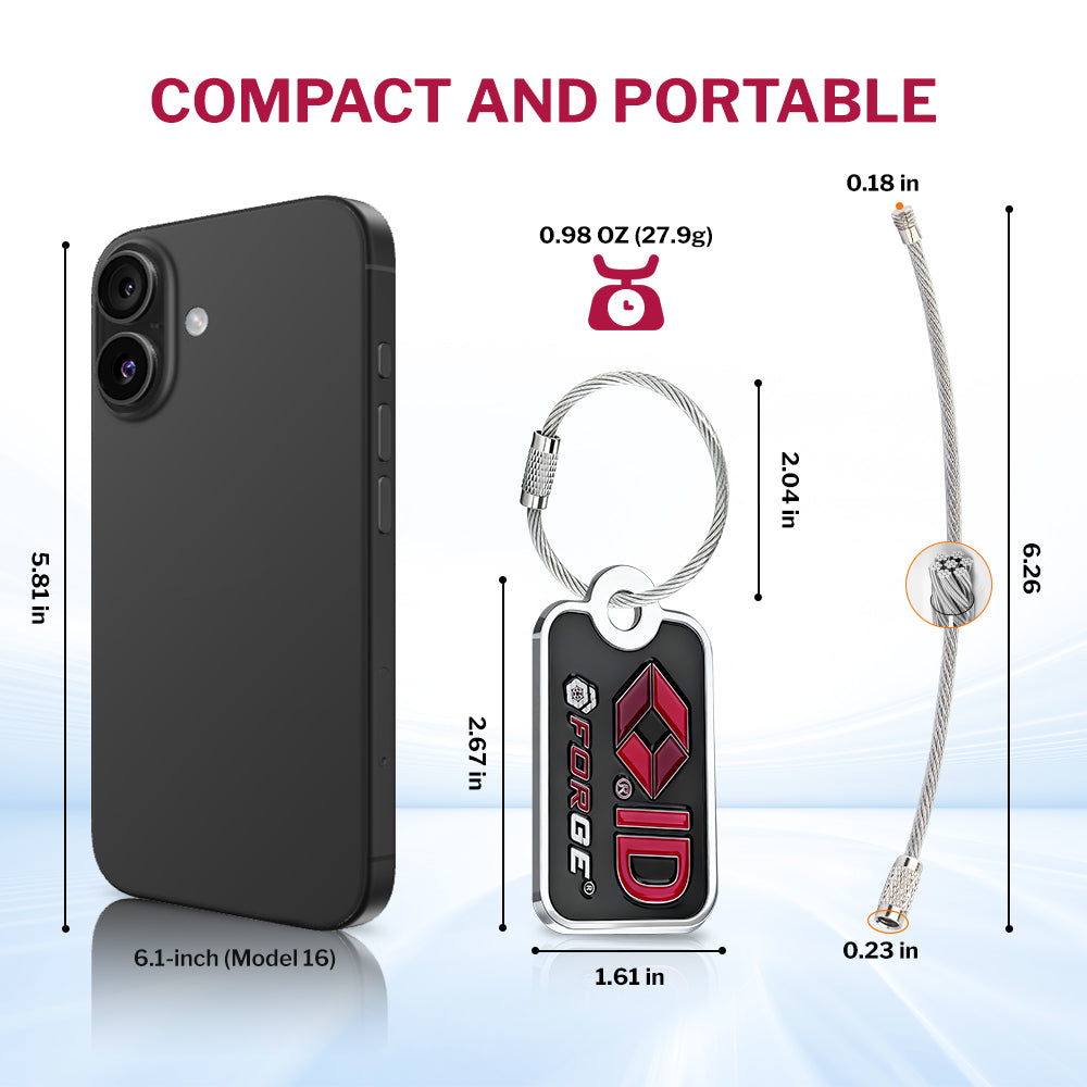Forge TSID Cable Loop (2 Loops) Designed for TSID Lost & Found Tags
