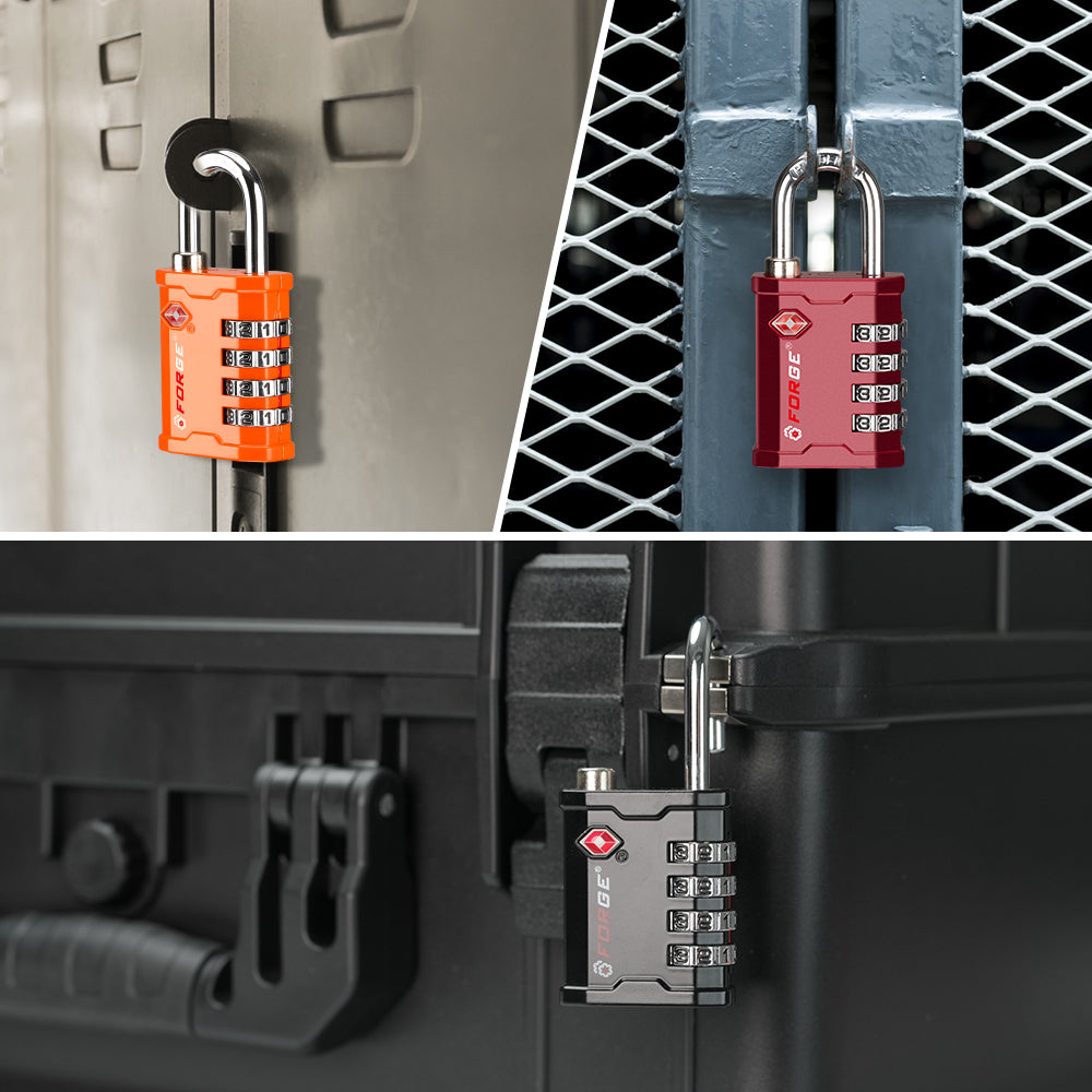 Heavy Duty TSA Approved Lock for Toolbox and Case with TSA006 Key, Black 1 Lock. Model 17067.