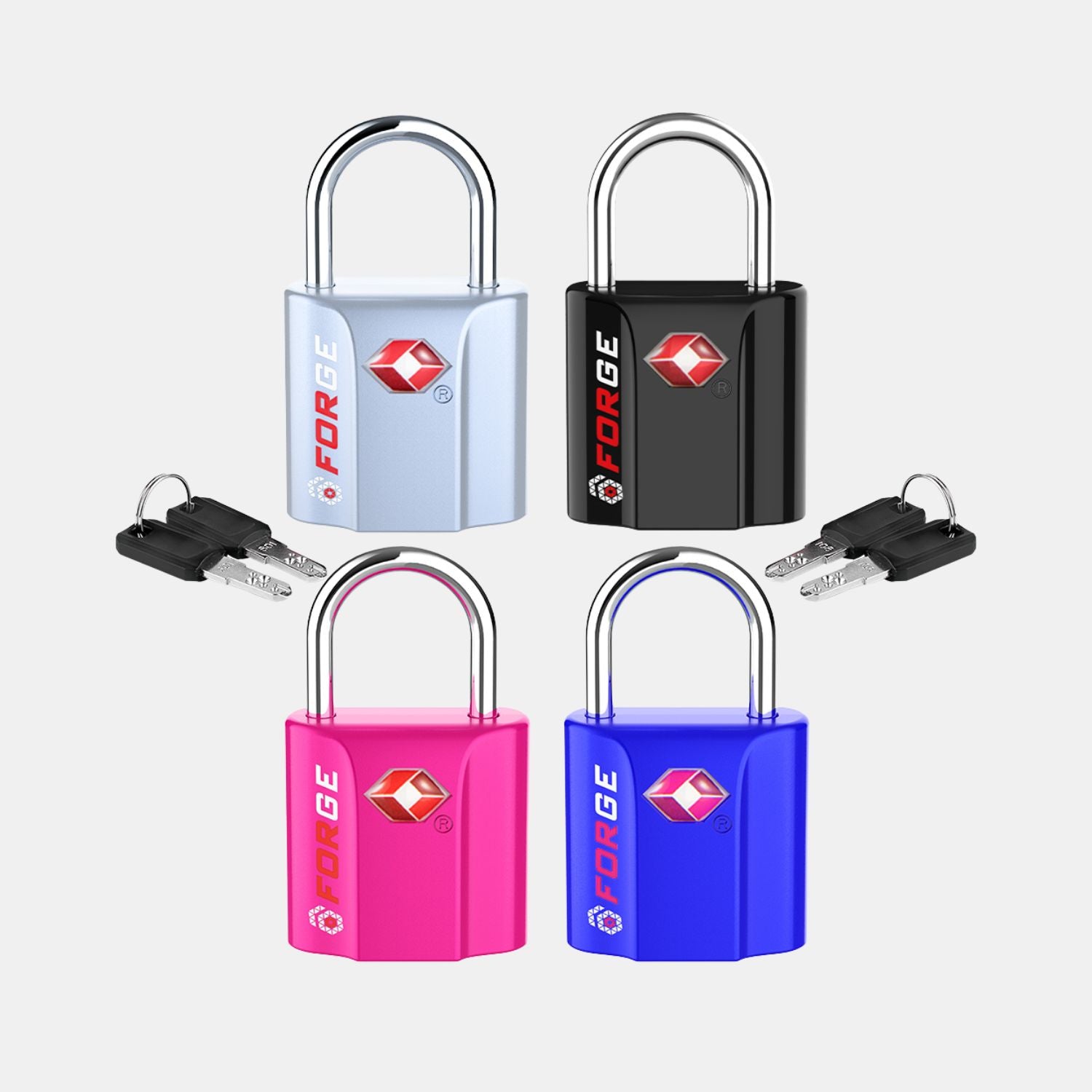 TSA Approved Dimple Key Luggage Lock - TSA006 Key, Ultra-Secure Small Size Lock.