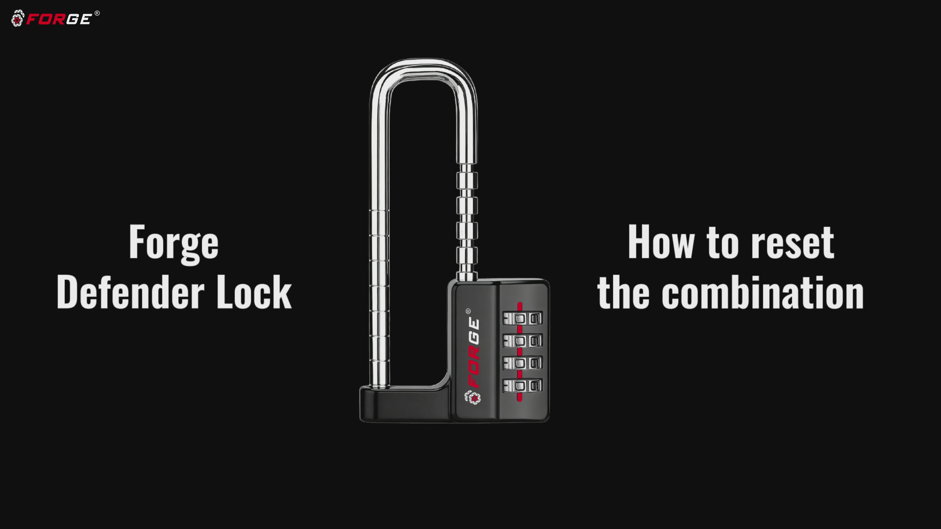 FORGE Combination Lock with Adjustable Long Shackle (1.57"-3.85"), 4-Digit Heavy Duty Waterproof Padlock for Outdoor Gate, Fence, School Gym Locker, Toolbox, Case, Zinc Alloy. (Black)