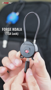 TSA Approved Luggage Locks, Ultra-Secure Dimple Key Travel Locks,TSA006 Key Cylinder, Model Koala, 4 Colors