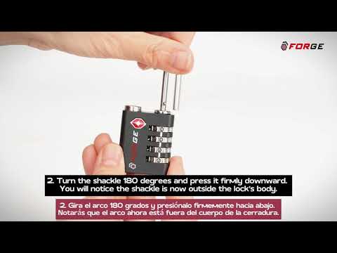 Candado para equipaje de doble apertura aprobado por la TSA: acceso con llave o combinación, resistente. 2 candados naranjas.