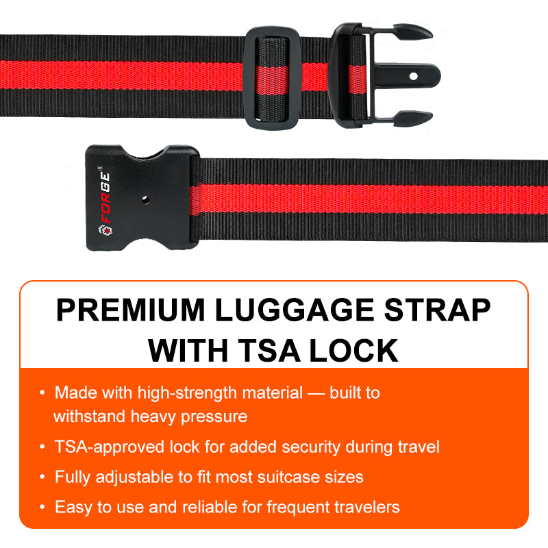 Forge Heavy-Duty Luggage Strap – Adjustable & Secure